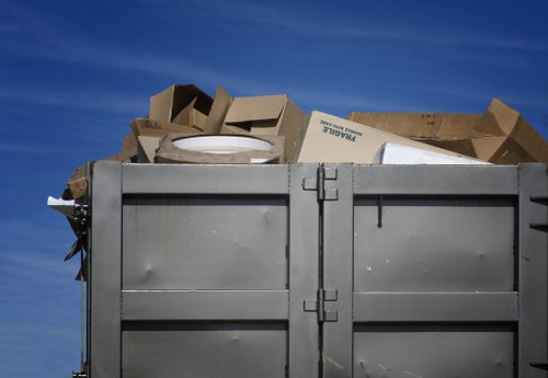 Regulations signage for skip placement